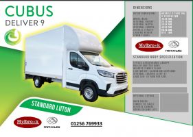 MAXUS EDELIVER9 65kWh Auto FWD L4 2dr LUTON 4.2 METER BODY TAIL LIFT - 2932 - 24