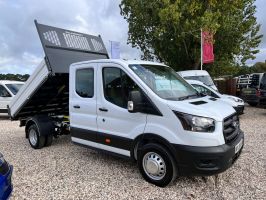 FORD TRANSIT 2.0 350 EcoBlue Leader Tipper Double Cab RWD L3 Euro 6 (s/s) 4dr (1-Way, Aluminium, 1-Stop) - 2942 - 2